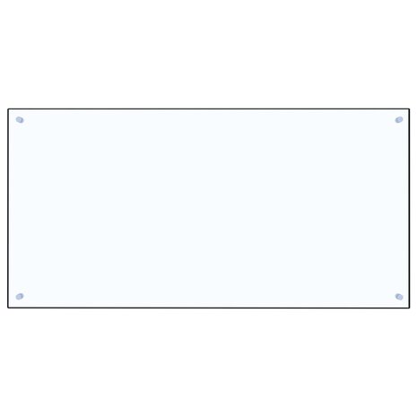 Spatscherm keuken 120x60 cm gehard glas transparant 2
