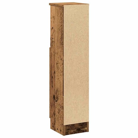 Badkamerkast met rolhouder 20,5x22x90 cm oud houtkleurig 7