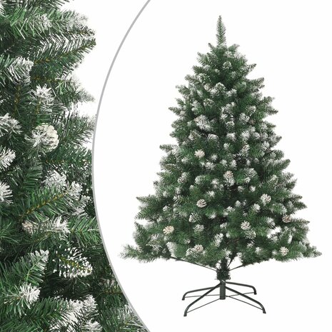 Kunstkerstboom met standaard 120 cm PVC 1