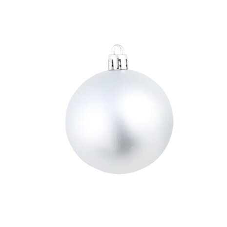 100-delige Kerstballenset 3/4/6 cm zilverkleurig 9