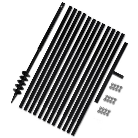 Grondboor 80 mm met 13 m verlengstuk Staal 1