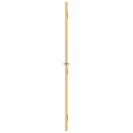 Binnendeur smal 76x201,5 cm gehard glas en aluminium goudkleur 4