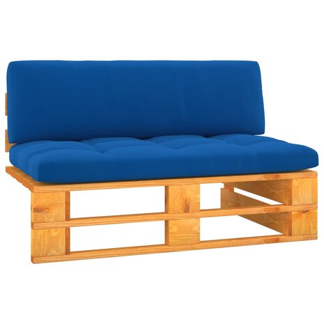 Tuinmiddenbank pallet honingbruin geïmpregneerd grenenhout 1