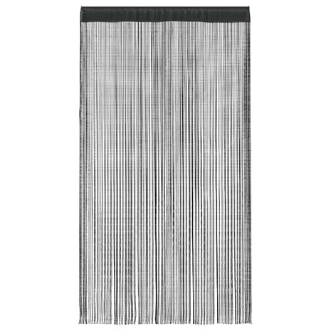 Draadgordijnen 2 st 140x250 cm zwart 3