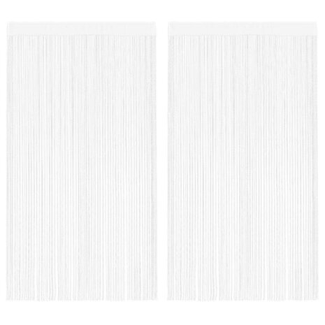 Draadgordijnen 2 st 100x250 cm wit 1