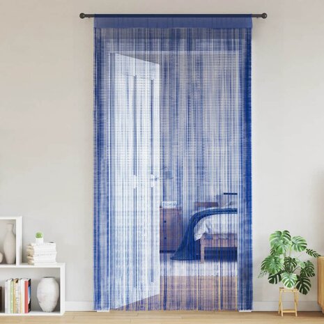 Draadgordijnen 140x250 cm blauw 2 st 2