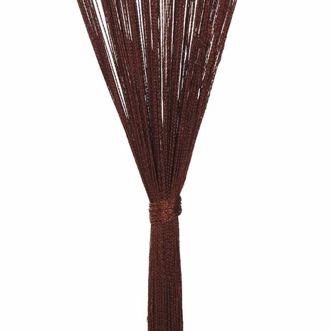 Draadgordijnen 100x250 cm bruin 2 st 7