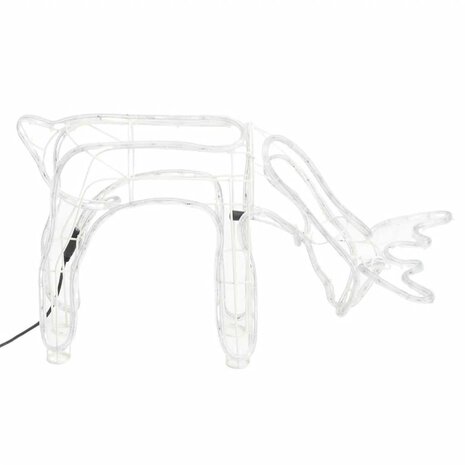 Kerstfiguur rendier warmwit 73x31x45 cm 4