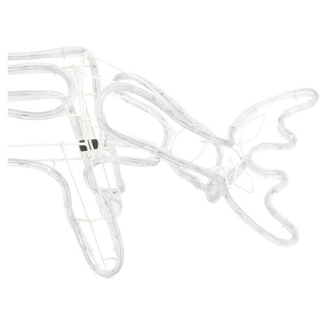 Kerstfiguur rendier warmwit 73x31x45 cm 5