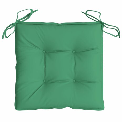 Stoelkussens 2 st 40x40x7 cm oxford stof groen 6