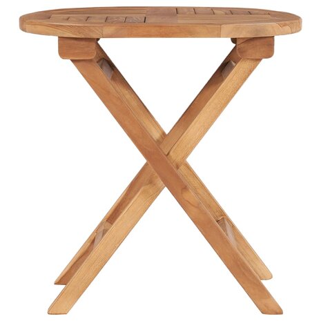Tuintafel inklapbaar 45 cm massief teakhout 3