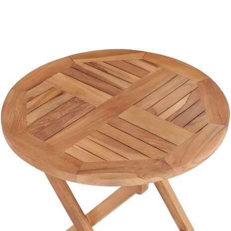 Tuintafel inklapbaar 45 cm massief teakhout 5