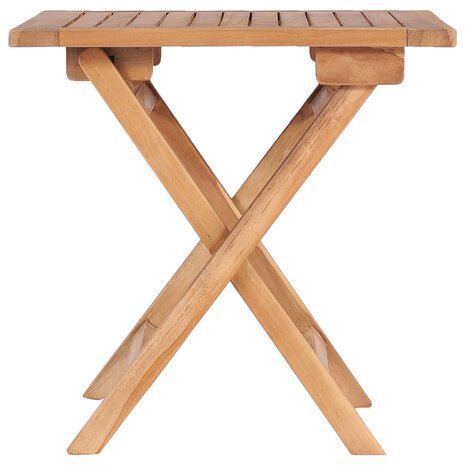 Tuintafel inklapbaar 45x45x45 cm massief teakhout 2