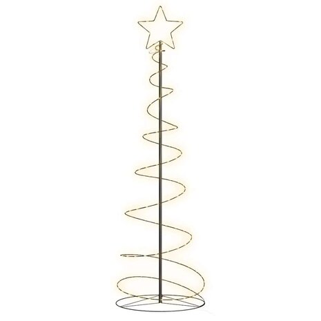 LED-kerstboom 120 LEDs warm wit 180 cm 2