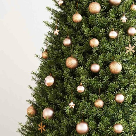 111-delige Kerstballenset polystyreen roségoud 3