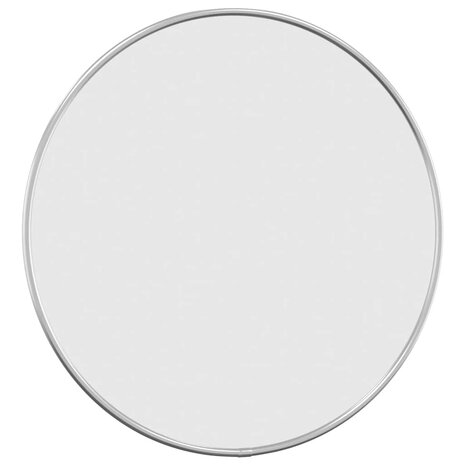 Wandspiegel rond Ø40 cm zilverkleurig 3