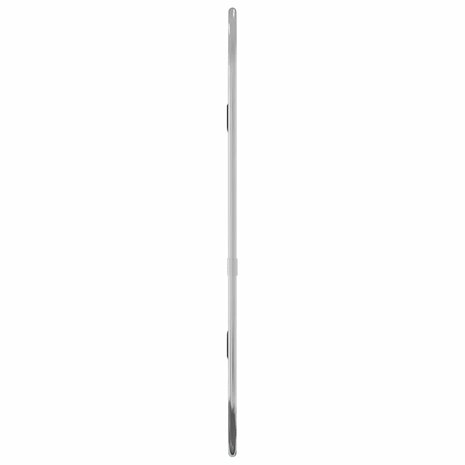 Wandspiegel 40x15 cm ovaal zilverkleurig 4