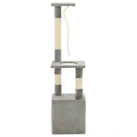 Kattenkrabpaal met sisal krabpalen 109 cm grijs 4