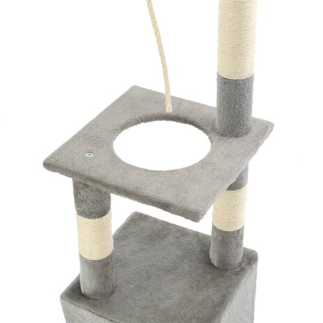 Kattenkrabpaal met sisal krabpalen 109 cm grijs 5