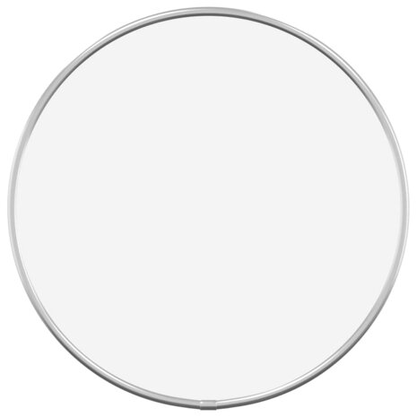 Wandspiegel rond Ø30 cm zilverkleurig 2