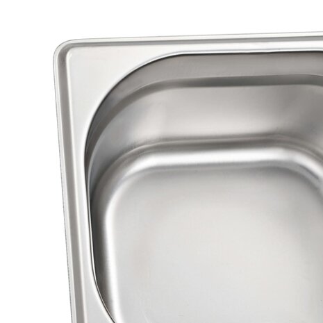 Gastronormbakken 12 st GN 1/6 100 mm roestvrij staal  7