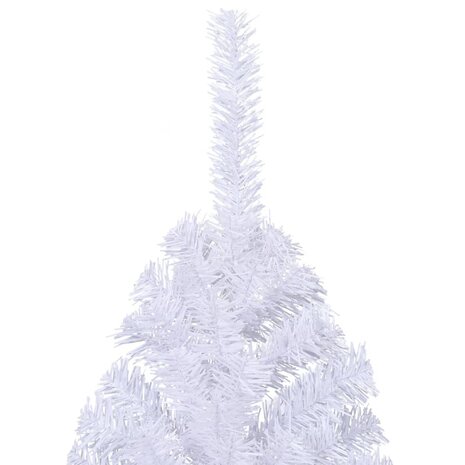 Kunstkerstboom met standaard half 210 cm PVC groen 5