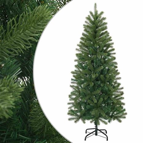 Kunstkerstboom met standaard Groen 120 cm PVC, PE en staal 2