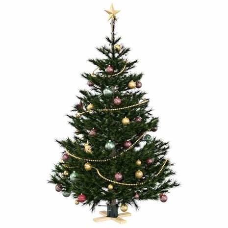 Kerstboomstandaard Groen 50 x 50 x 16 cm Massief grenenhout 3