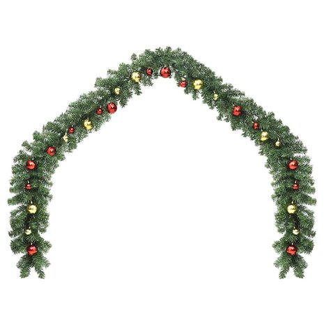 Kerstkrans met 600 LED 2 pcs Groen PVC 4