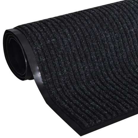 Deurmat PVC 120 x 90 cm (zwart) 2