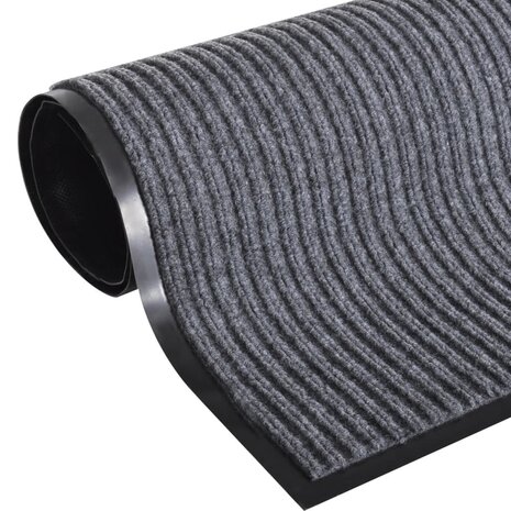 Deurmat PVC 90 x 60 cm (grijs) 2