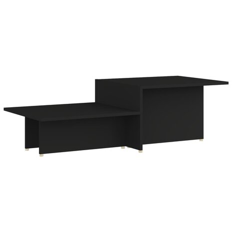 Salontafel 111,5x50x33 cm bewerkt hout zwart 2