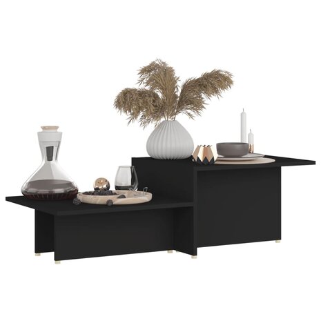 Salontafel 111,5x50x33 cm bewerkt hout zwart 3