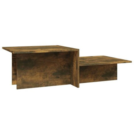 Salontafel 111,5x50x33 cm bewerkt hout gerookt eikenkleurig 2