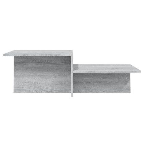 Salontafel 111,5x50x33 cm bewerkt hout grijs sonoma eikenkleur 5