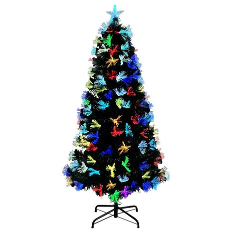 Kunstkerstboom met decoratieve touwlichten Groen 120 cm PVC 4