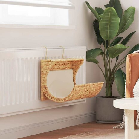 Kattenbed met kussen 37x20x20 cm waterhyacint  1