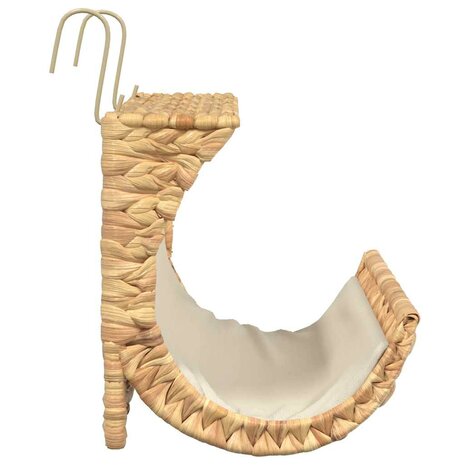 Kattenbed met kussen 37x20x20 cm waterhyacint  4