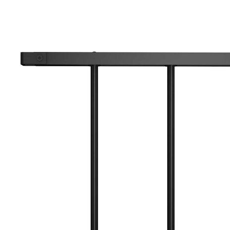 Schuttingpaneel gepoedercoat staal 1,7x1 m zwart 3