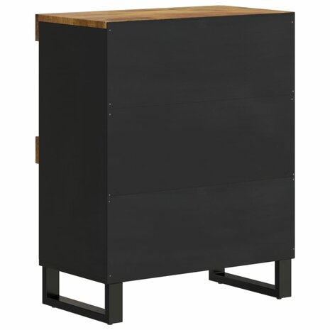 Bijzetkast 60x33x75 cm massief mangohout 5