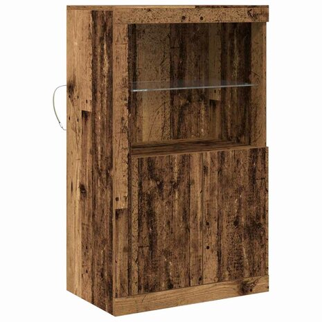 Bijzetkast Oud hout 60.5 x 37 x 100 cm Bewerkt hout 2