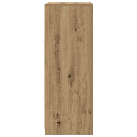 Bijzetkast artisanaal eikenkleurig 60.5 x 37 x 100 cm 8