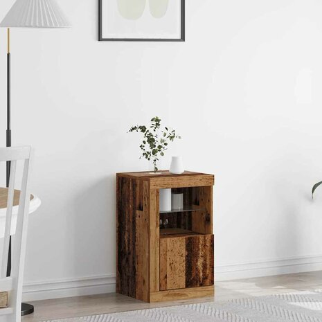 Bijzetkast Oud hout 41 x 37 x 67 cm Bewerkt hout 1