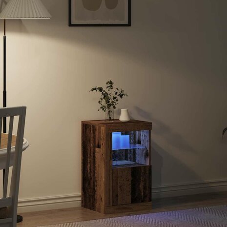 Bijzetkast Oud hout 41 x 37 x 67 cm Bewerkt hout 5