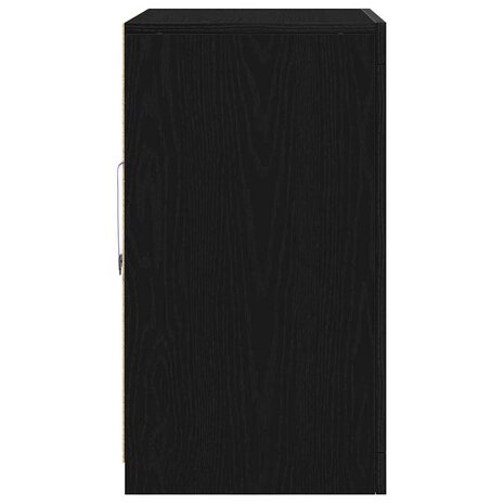 Bijzetkast Zwart eiken 41 x 37 x 67 cm Bewerkt hout 8