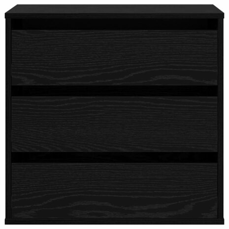 Ladekast met lade Zwart eiken 60 x 41 x 58 cm Bewerkt hout 6