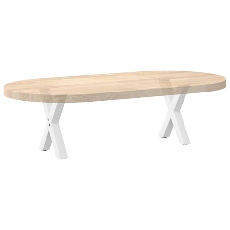 Salontafelpoten 2 st X-vormig 37x(30-31) cm staal wit 7