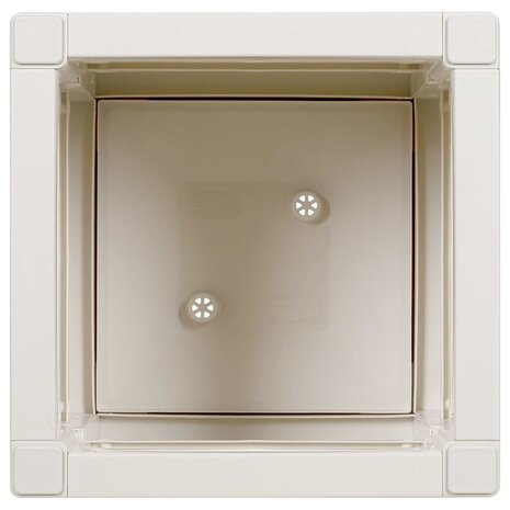 Tuin Bloempot Wit 36 x 36 x 35 cm Polypropyleen 5