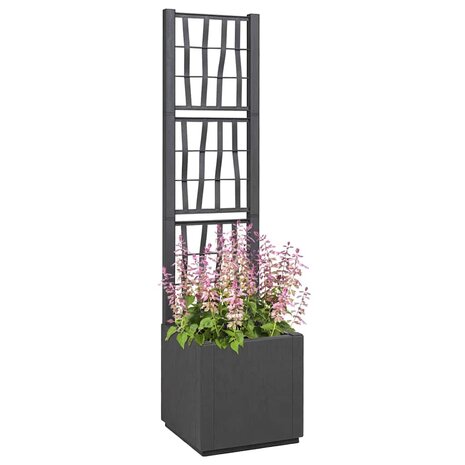 Tuin Bloempot Antraciet 36 x 36 x 140 cm Polypropyleen 2