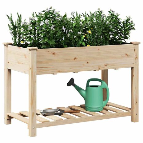 Tuin Bloempot Beige 115 x 59 x 76.5 cm Massief vurenhout 3